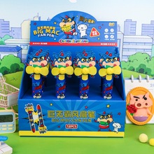 蜡笔小新超人系列风扇笔大号0.5mm黑色笔墨夏季手持造型风扇笔