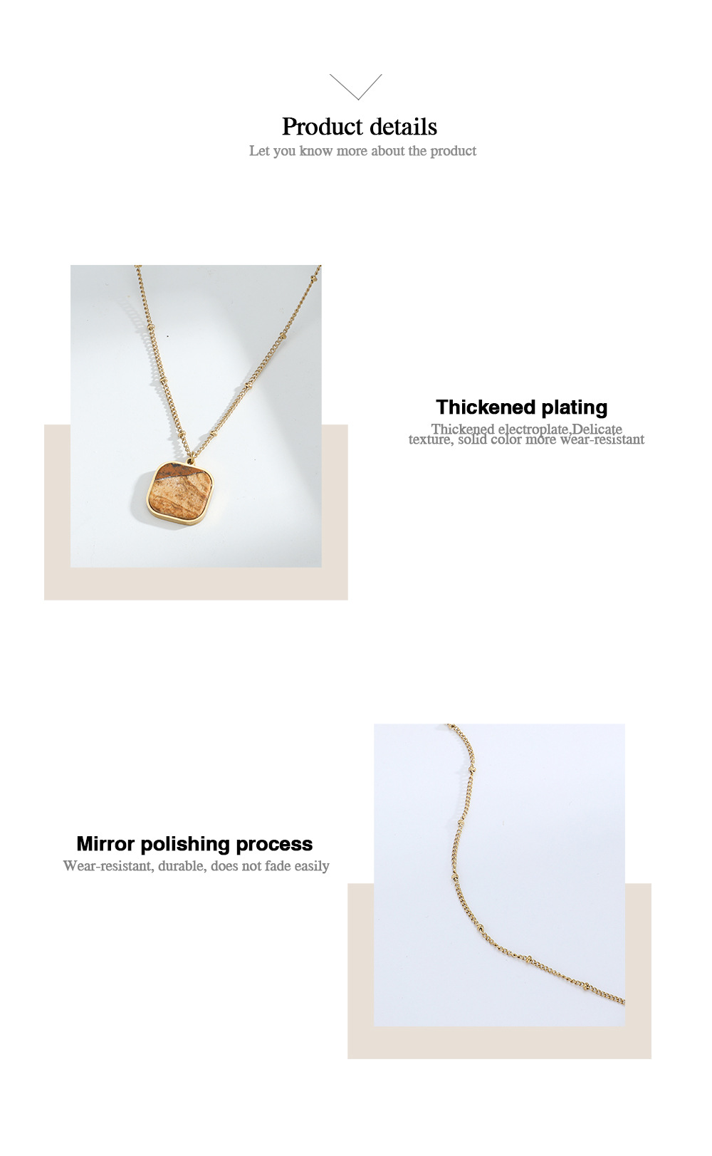 Geometric  Style Stainless Steel Titanium Steel Pendant Necklace Wholesale display picture 3