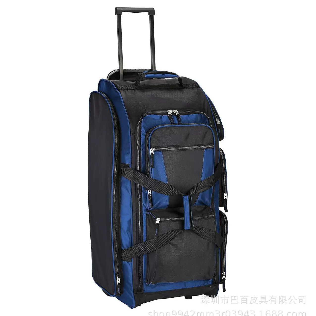 跨境工厂直销拉杆旅行箱30英寸多口袋直立拉杆行李袋拉杆旅行袋