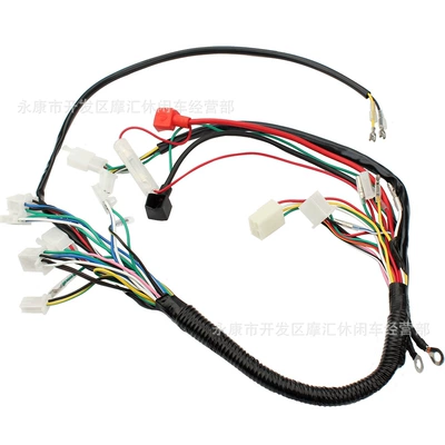 ATV ATV four-wheel accessories suitable for 50- 110CC main wiring harness full car line Quad with anti-theft device function
