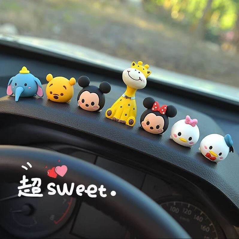 車の人形立体車の装飾品 PVC ソフトシリコーン小さな人形装飾用品センターコンソール車|undefined