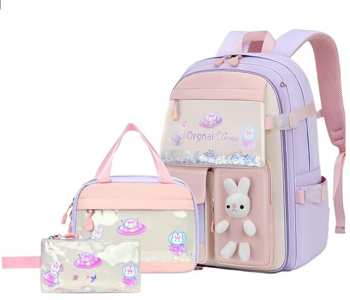 Nuevo refrigerador femenino arenas movedizas estudiante de escuela primaria mochila 1-3-6-9 grado estudiante de secundaria casual niños mochila