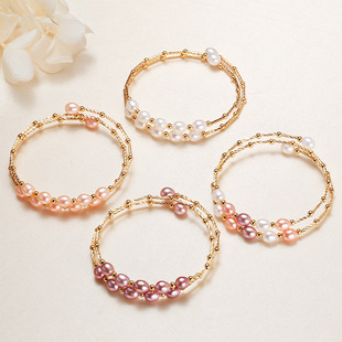 Jewelry Wholesale Ethnic Style Bracelets Baroque Jewelry Yiwu Small Commodities Stall Supply Freshwater Pearl Bracelets for Women
