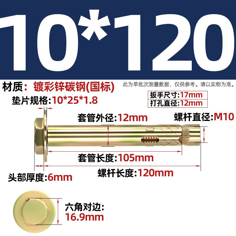 Анкерный болт Nanbiao M10*120