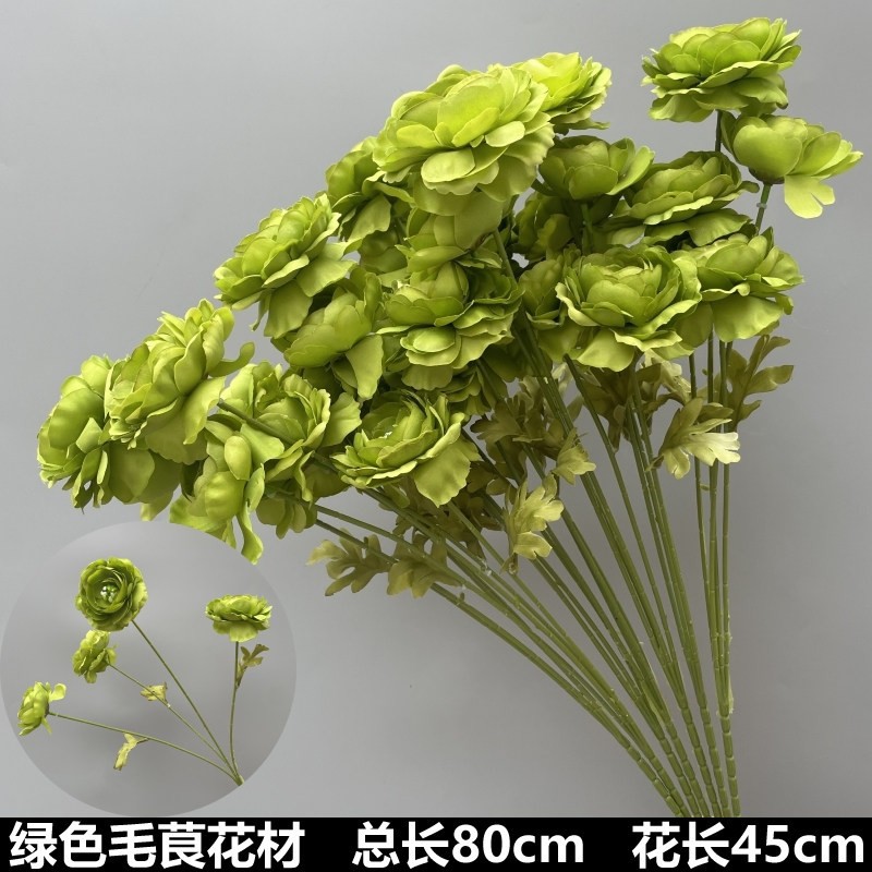 Nueva boda simulación de flores verdes flores de techo flores de boda flores de diseño de flores falsas flores de hojas verdes