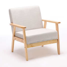 小户型简约现代沙发新款田园布艺双人三人单人客厅日式简易沙发椅