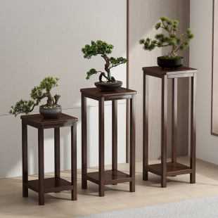 Potted Flower Plant Indoor Flower Shelf Living Room Floor-standing High-grade Solid Wood Flower Stand Household High-foot Flower Stand