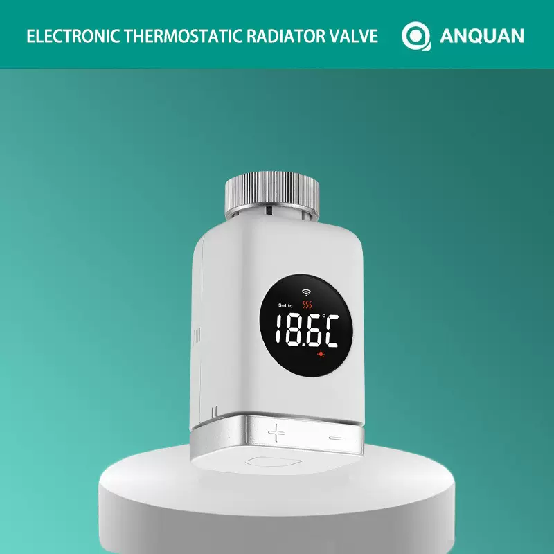新款涂鸦zigbee智能家居暖气片节能恒温阀门可远程控制TRV温控阀