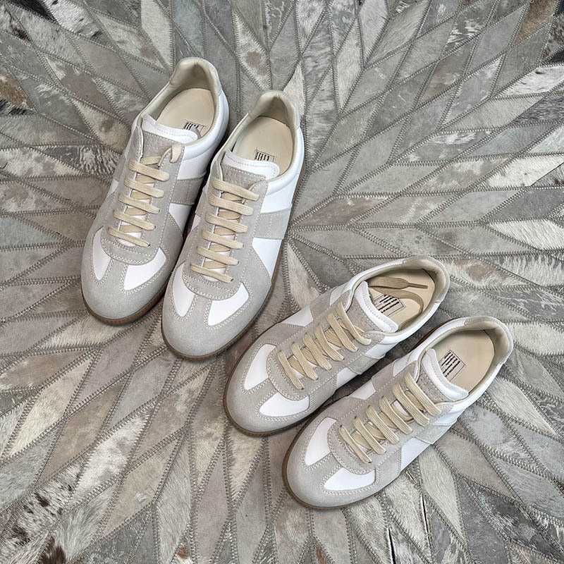 High-End Margiela Mm6 Retro German Training Shoes, New White Sneakers for Women, Casual Sports Shoes for Couples, Unisex Flat Sneakers High-End Margiela Mm6 Retro German Training Shoes, New White Sneakers for Women, Casual Sports Shoes for Couples, Unisex Flat Sneakers