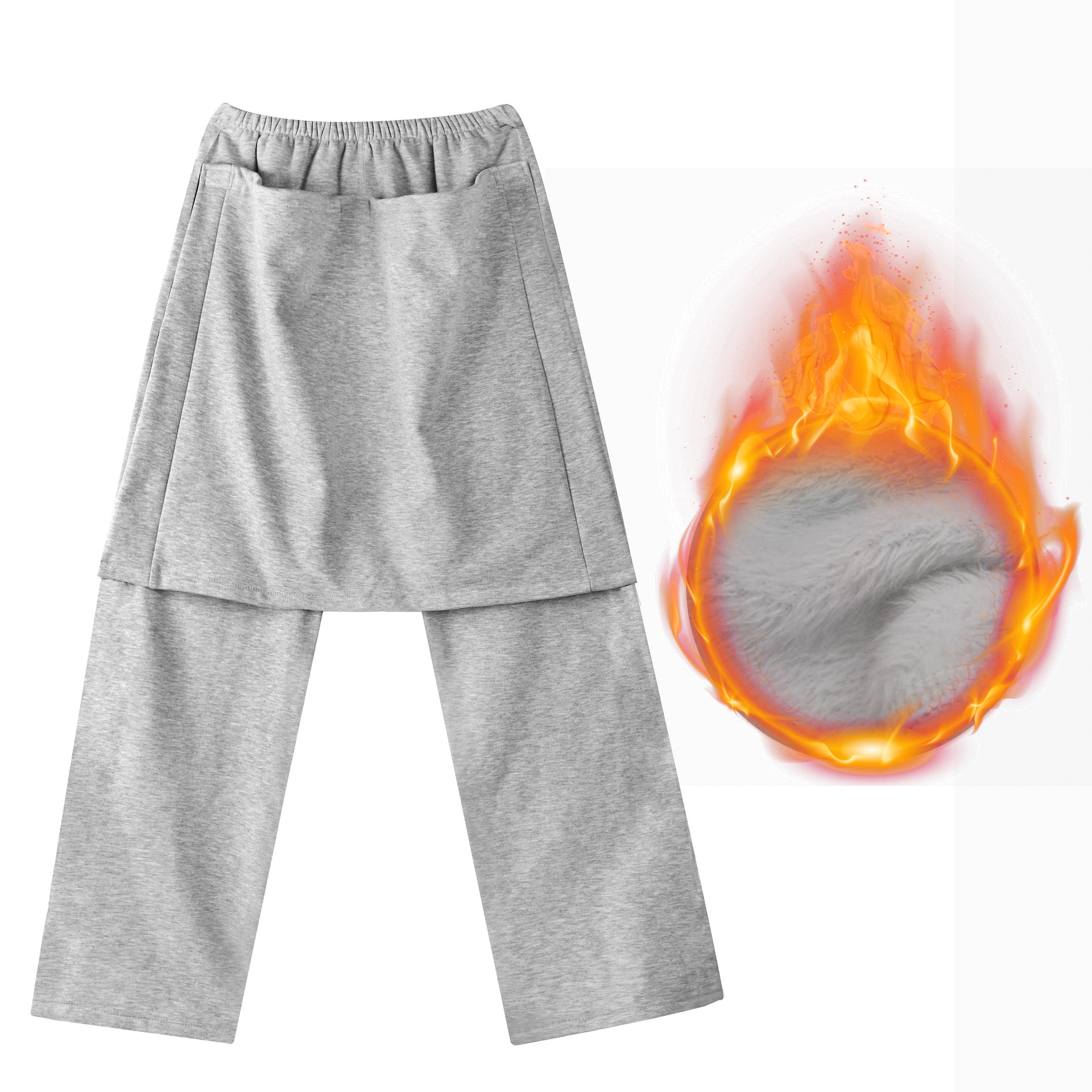 두꺼운 전면 커버 회색 비 패딩 벨벳