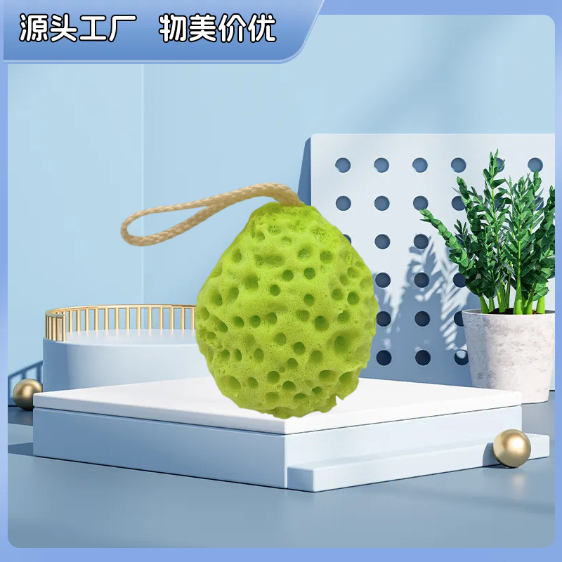 Esponja de baño grande estilo japonés con forma de panal, esponja súper suave, esponja de baño bonita para niños, esponja exfoliante agradable para la piel.
