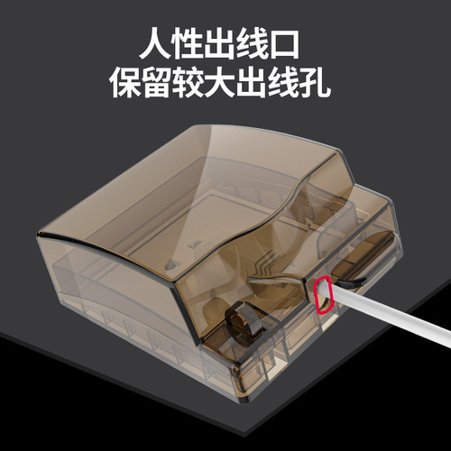 Type 86 adhesive waterproof box with lock and lock switch anti-theft power socket box bathroom waterproof cover with lock splash-proof box