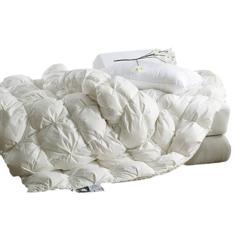 Зимнее одеяло из 100% хлопка, 180 нитей, с наполнителем из 95% белого гусиного пуха, зимнее одеяло с наполнителем из 98% пуха, одеяло с наполнителем из венгерского пуха для весны и осени