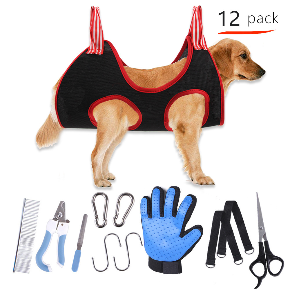 Amazon Best Selling Pet Grooming Hammock Dog Nail Trimming Small and Medium Cat and Dog Hammock Cleaning Supplies Wholesale