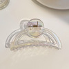 Acrylic hairgrip, big crab pin, hair accessory, shark, hairpins, simple and elegant design, South Korea, wholesale