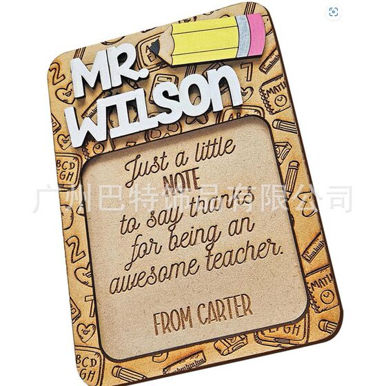 Personalized creative teacher notepad holder note office desktop teacher's day gift DIY a batch