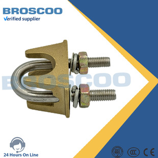 Insulated wire clamp stainless steel copper factory direct brass wire clamp U-shaped wire clamp lightning protection copper aluminum