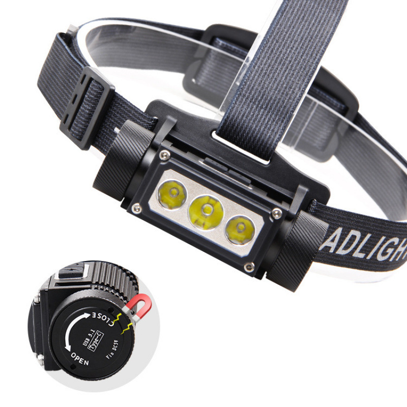 New multi-functional headlamp, USB-C rechargeable flashlight, magnetic work light, high-capacity 21700 battery headlamp