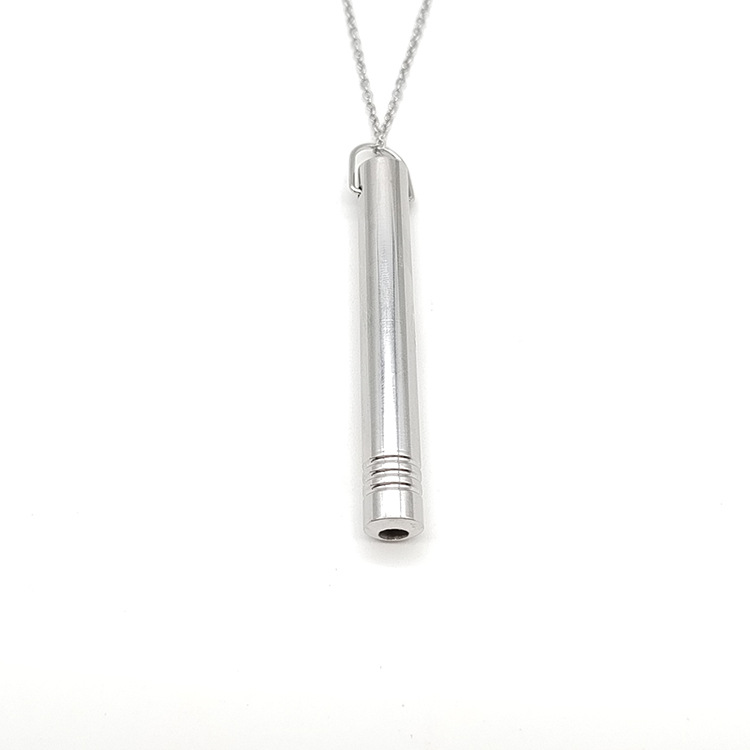 1 Piece Simple Style Whistle Stainless Steel Plating Unisex Pendant Necklace