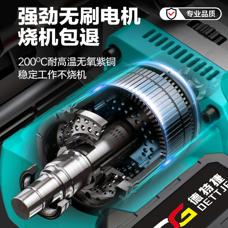 Sierra de cadena eléctrica de litio de 12 pulgadas sin escobillas Sierra eléctrica de litio al aire libre Rama de registro eléctrica de litio de alta potencia eléctrica de carga de una sola mano sierra eléctrica