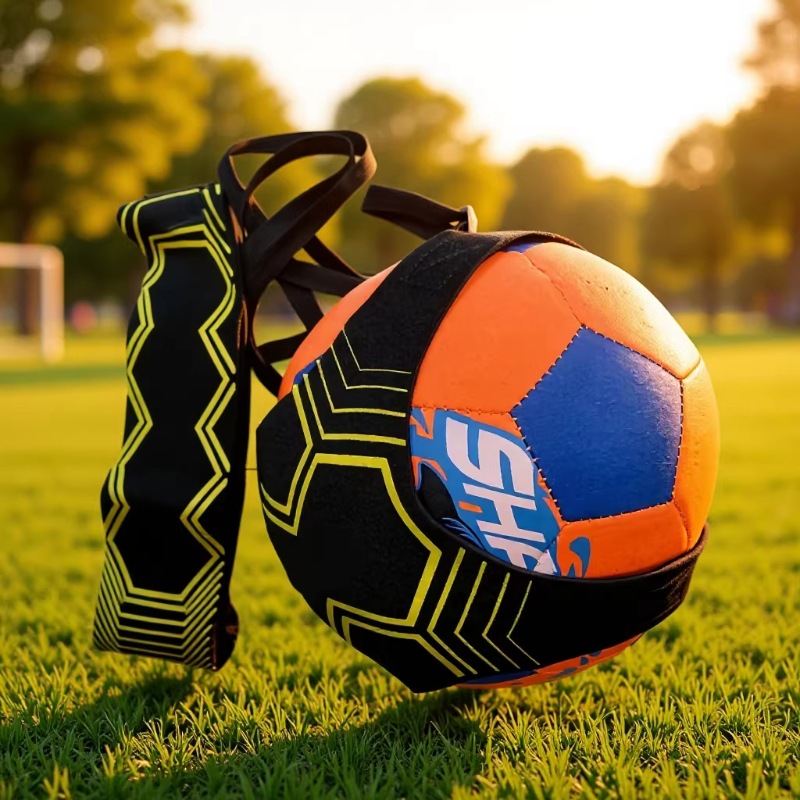 Football Ball Bouncer Ball Bag Football Training Ball Control Equipment Primary and Secondary School Kidsren's Football Auxiliary Rebound Ball Bouncer Belt