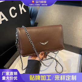 2025新款法国气质时尚潮流时尚链条女士信封包休闲复古单肩时尚包