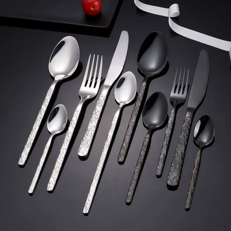 Retro tableware stainless steel, set for hotel, spoon, custom-made
