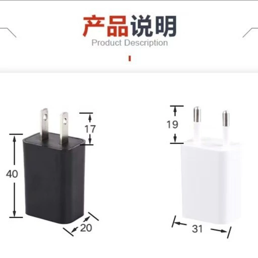 Xiaomi, компактное зарядное устройство, совместимая зарядка мобильного, 5 В, 1 А