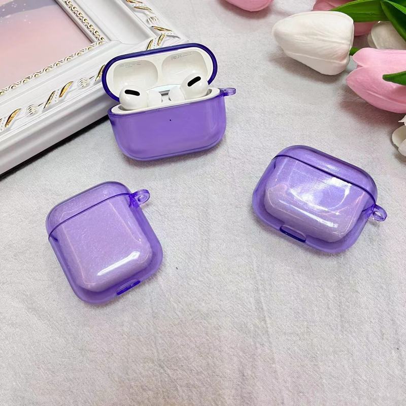 Airpods1/2 proアップルの3世代イヤホンカバーの透明tpuソフトシェルアップルbluetooth保護カバーを適用します。|undefined
