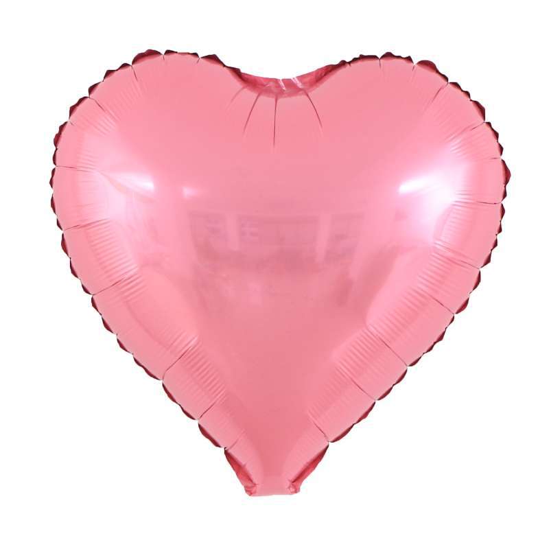Venta al por mayor de fábrica de 18 pulgadas monocromo en forma de corazón estrella de cinco puntas amor globo de película de aluminio globo de papel de aluminio globo de fiesta de cumpleaños globo