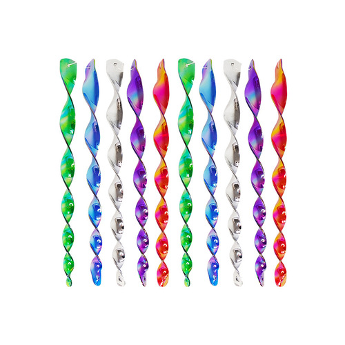 Cross-border direct supply Outdoor farmyard balcony decoration reflective colorful anti-bird scare bird garden tool spiral bird repeller 