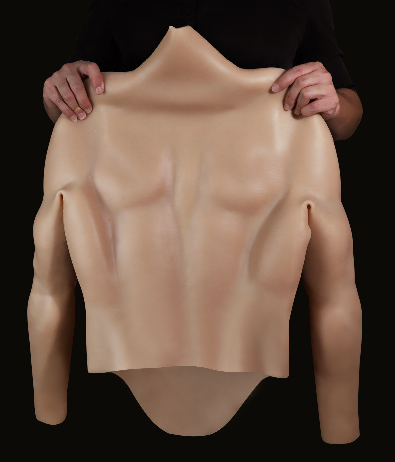 Wearable Hollow Silicone Muscle Prop Set for Adult Cosplay and Stage Performance — detail image 6
