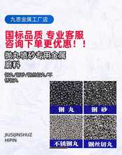 抛丸机钢丸钢砂不锈钢丸钢丝切丸强化合金铸钢丸抛光丸铁钢沙喷砂