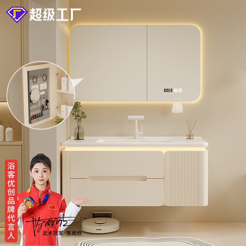 Baños personalizados de roble gabinete de baño gabinete de baño nuevo cerámica en una bañera lavabo facial