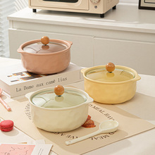 双耳汤碗带盖密封家用新款保温大碗汤盆8寸泡面碗螺蛳粉碗汤面碗