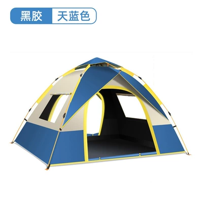 Automatic Quick-Opening, Small and Medium-Sized Tent, Avtomobil dam çadırları - sky-blue-vinyl-size-for-2-3-people