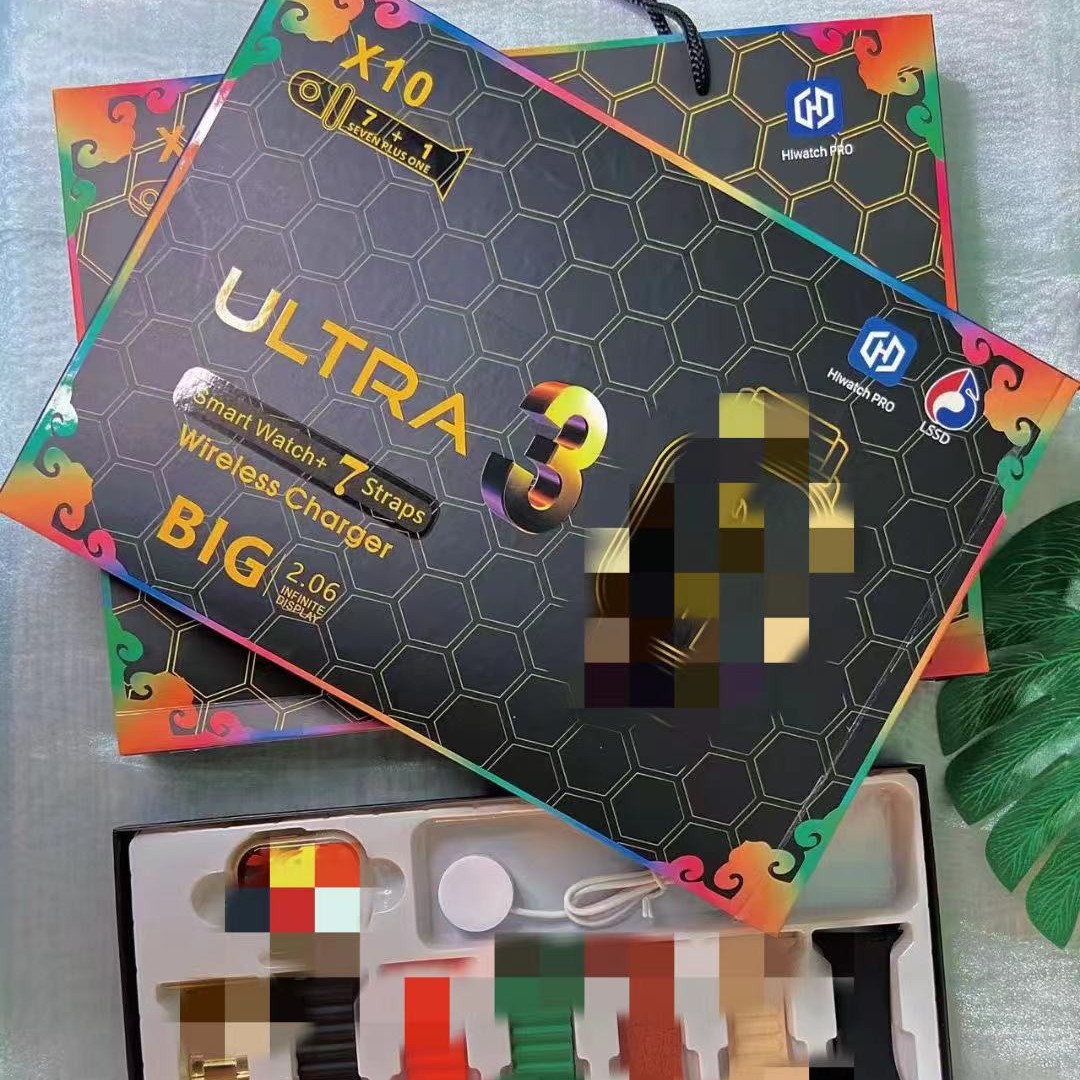 Cross-border Explosions X10ULTRA3 Bluetooth Smart Watch 7 1 Gift Bag suit Call Sports Meter Original Factory Shipment