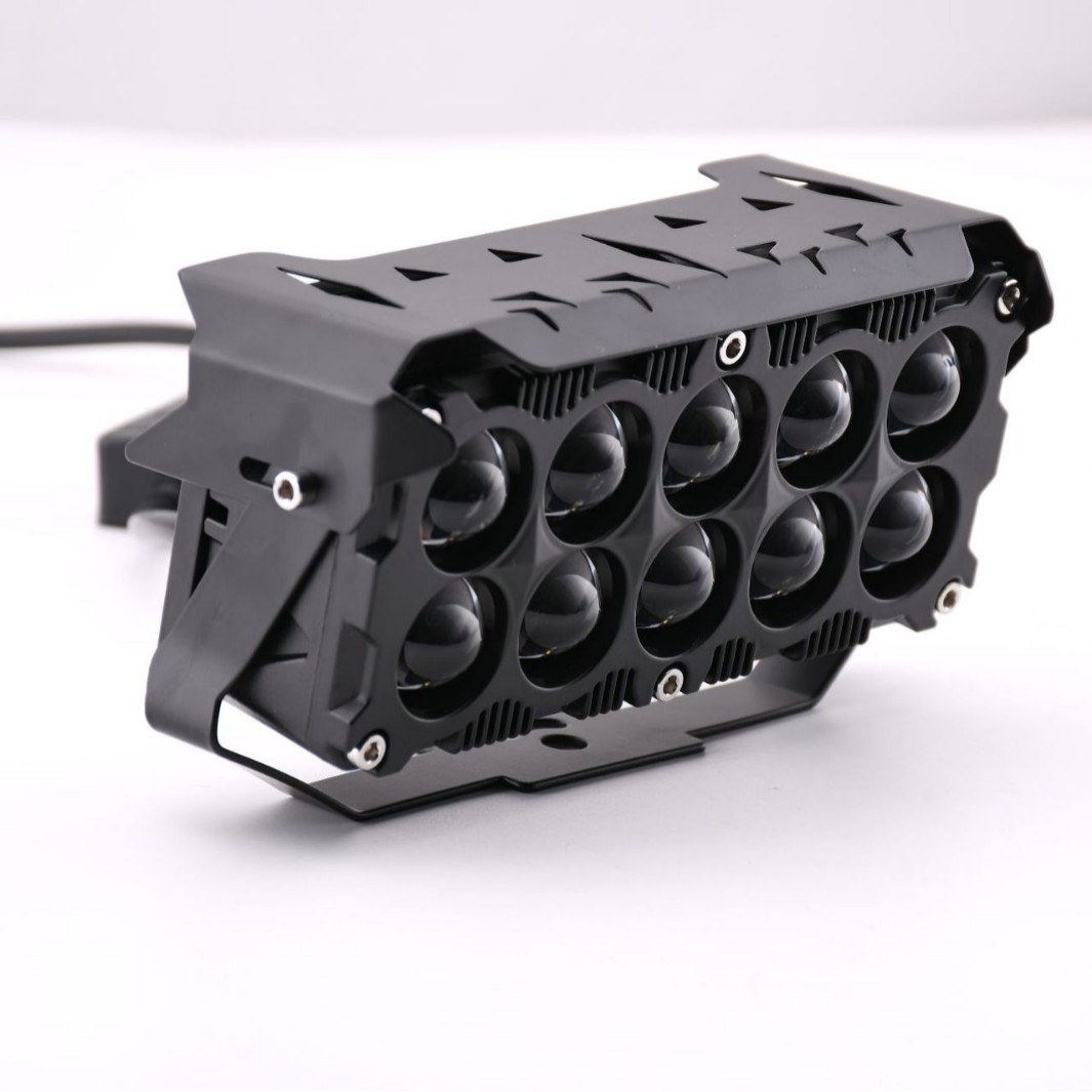 Transfronterizos 10 perlas LED lente motocicleta todoterreno lámpara de automóvil para cambiar la lámpara eléctrica externa de luz fuerte image 2