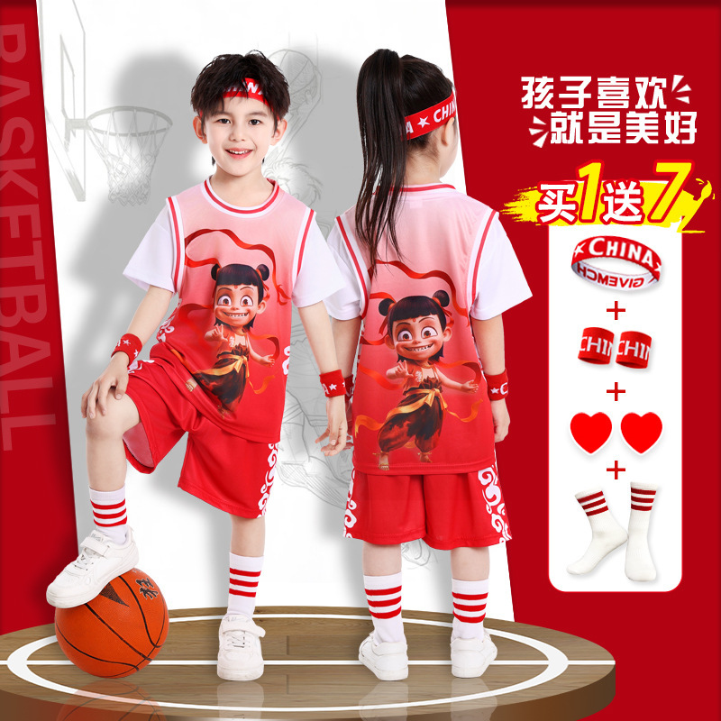 子供バスケットボールユニフォームスーツ速乾性男の子ネザ幼稚園パフォーマンスユニフォーム小学生競技チームユニフォームコービーユニフォーム|undefined