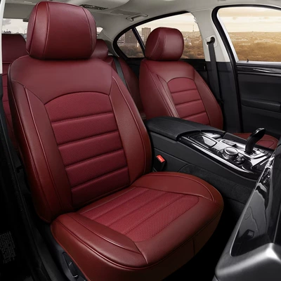 Modelə uyğun (Original) oturacaq örtükləri Cushion Es200 Es300H Nx200 - burgundy-five-seats-nappa-leather-full-surround-of-front-and-rear-rows
