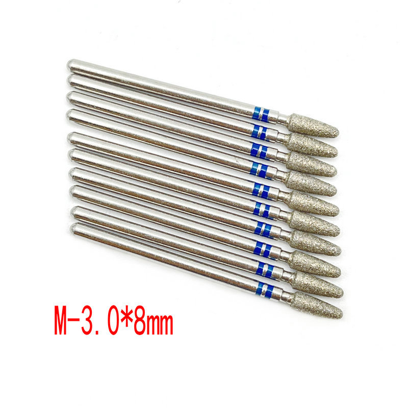 10 unids Amazon Venta caliente nail art carborundum pulido traje uñas descarga taladro piel muerta eliminación diamante Taladro