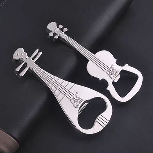 Beer Creative Gift Practical Gift Guitar High-Value Personalized Gift Bottle Opener Metal Bottle Opener Pipa