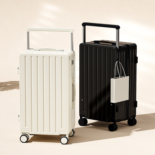 Wide Handle Luggage 20-inch Carry-on Password Box 24-inch Large Capacity Travel Case Swivel Wheels Silent Wheel Suitcase