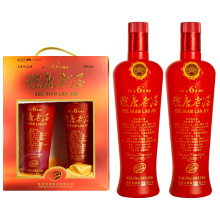 河南名酒赊店老酒红金51度绵柔型白酒500ml*2瓶一提礼盒装