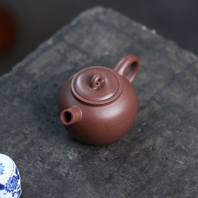 Apple, teapot handmade, natural ore, 150 volume