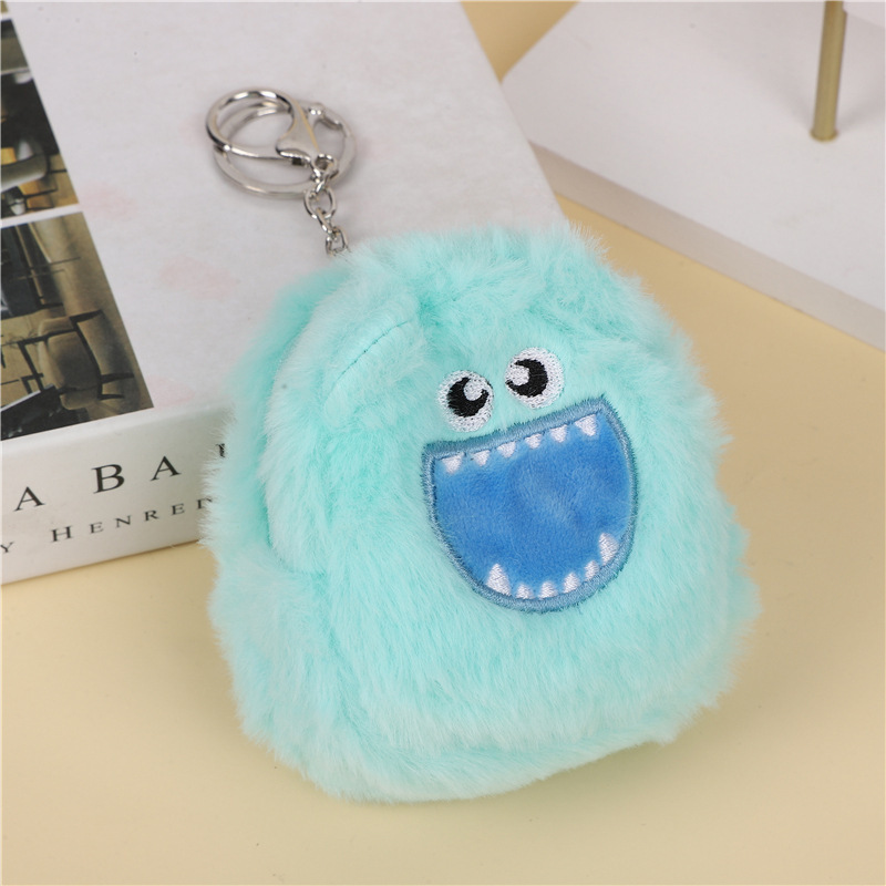 漫画モンスター新しい面白い大きな目のぬいぐるみ小銭入れヘッドフォンバッグキーバッグペンダントアクセサリーかわいい韓国スタイル|undefined