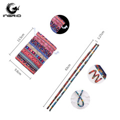 亞馬遜新品民族風包芯繩發繩女鐵絲髮圈螺旋鎖髮帶長發綹配飾