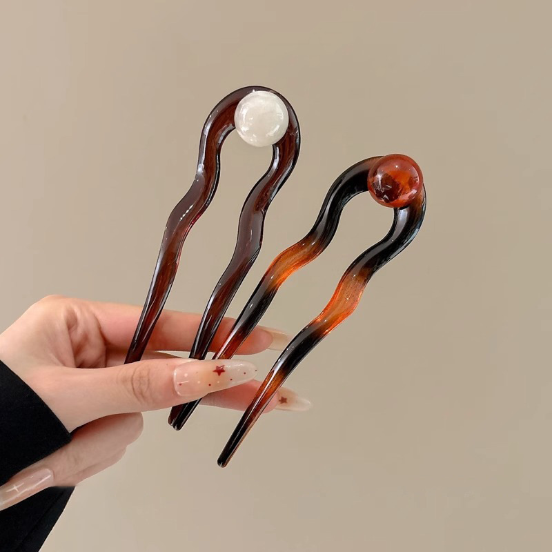 Nausea perla estilo retro pinzas de cabello en forma de U para mujeres pinzas de cabello de alta calidad 2025 pinzas de cabello de verano de alta gama pinzas de cabello accesorios para el cabello