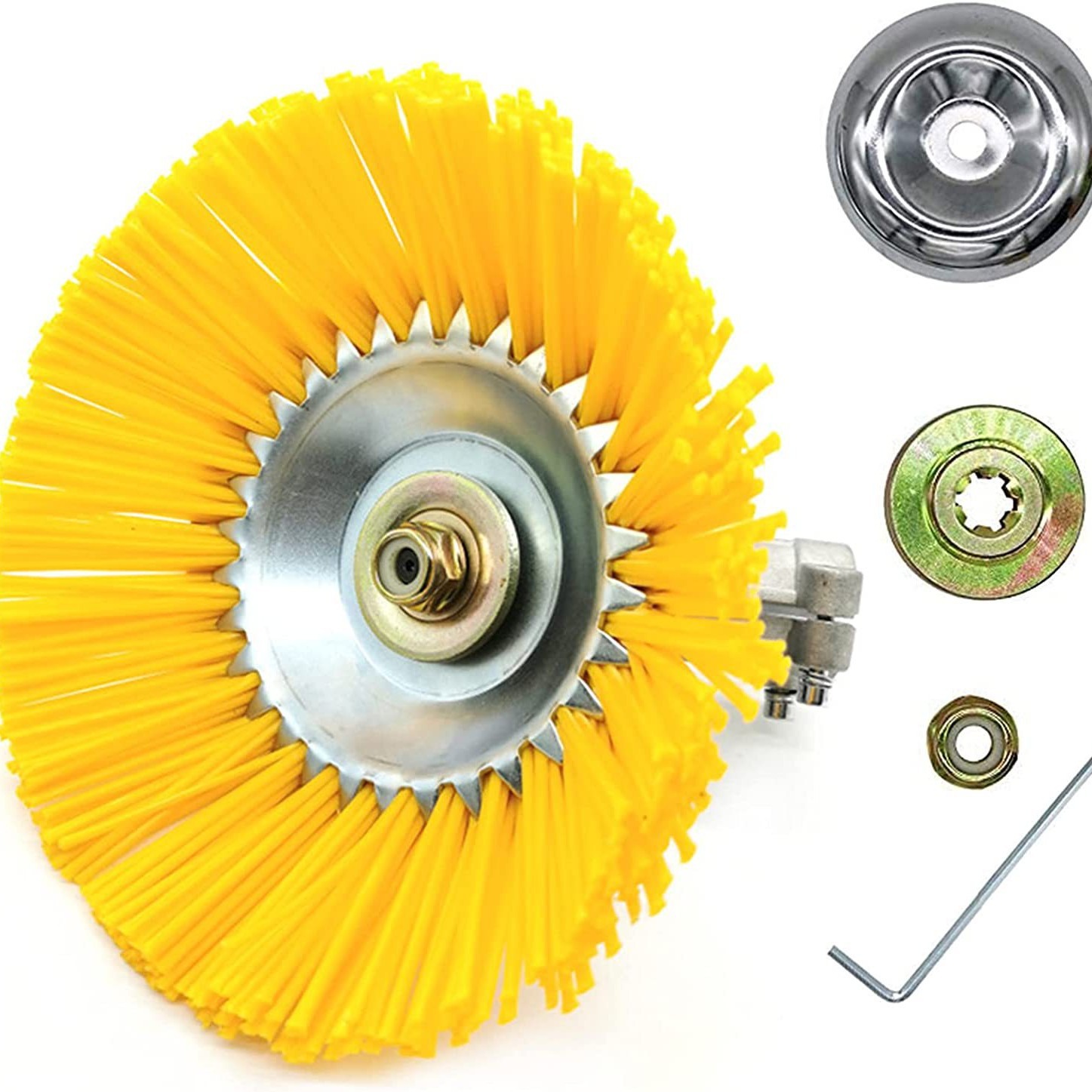 Transfronterizo en stock cortacésped de 8 pulgadas de cabeza de cortacésped de nailon de 8 pulgadas de tipo tazón de ladrillo conjunta desmaleza