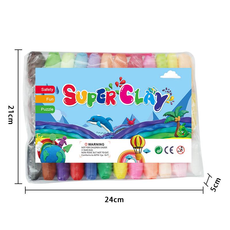 Arcilla ultraligera 36 colores 24 colores traje suministro directo de fábrica juguete diy para niños plastilina arcilla LNA-36 arcilla